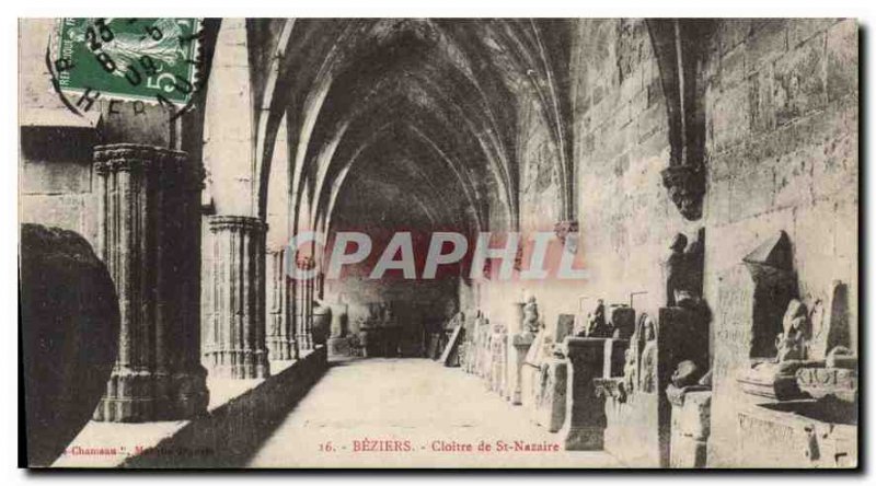 Old Postcard Beziers Cloitre St Nazaire