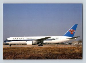 Aviation Airplane Postcard China Southern Airlines Boeing 767-375ER K4