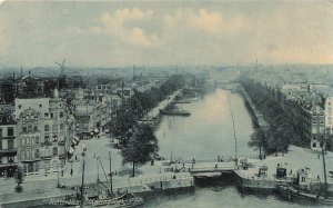 NETHERLANDS ZUID HOLLAND~ROTTERDAM HARINGVLIET~1907 DR TRENKLER PHOTO POSTCARD