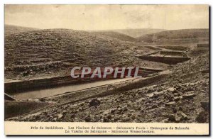 Israel - Near Bethlehem - Swimming pools of Solomon - Solomon & # 39s Pools -...