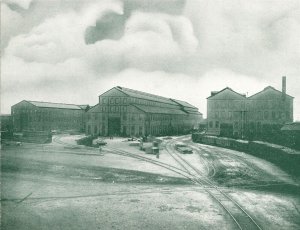 c1905 Postcard View Of The Workshops Shipyards Newport News Virginia