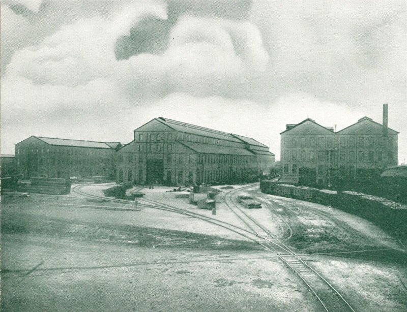 c1905 Postcard View Of The Workshops Shipyards Newport News Virginia