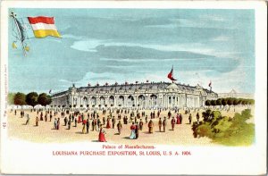 Palace of Manufacturers, World's Fair St Louis MO UDB Vintage Postcard E49