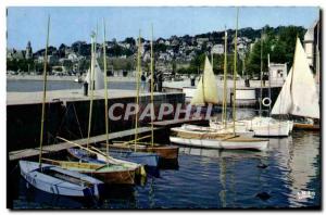 Modern Postcard Deauville Basin Yachts