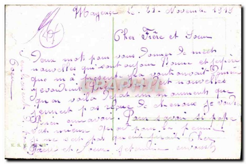 Old Postcard Wiesbaden Theater