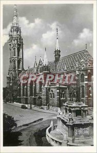 Modern Postcard Budapest the church couronement Budavar