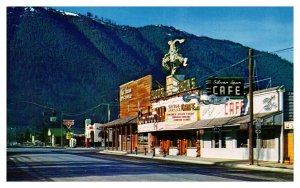 Postcard WY Rock Springs Coal welcome sign