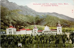 Butte MT Herbarium & Fish Hatchery Columbia Gardens Montana Unused Postcard G35