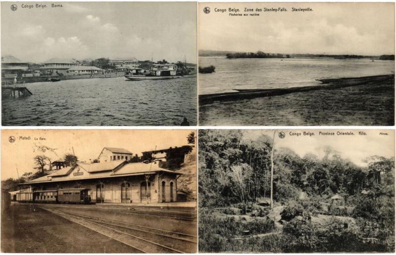 BELGIAN CONGO AFRICA 74 CPA AFRIQUE Vintage Postcards pre-1940