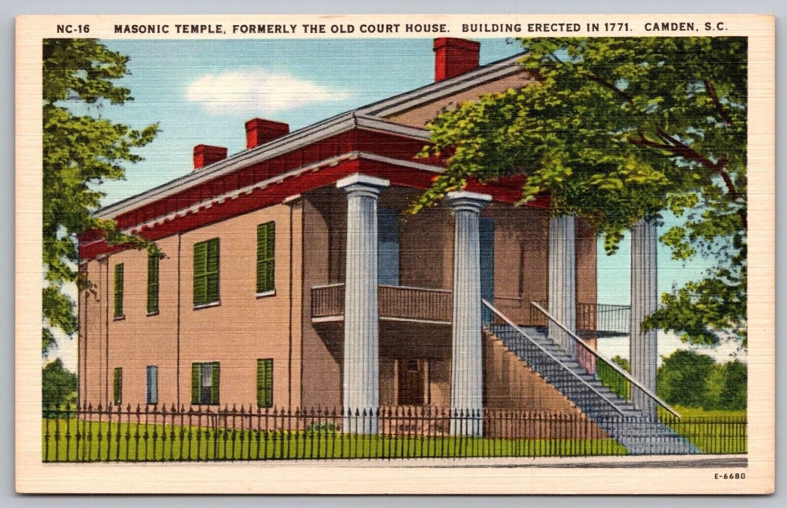 Masonic Temple Formerly Old Court House Camden SC South Carolina Linen