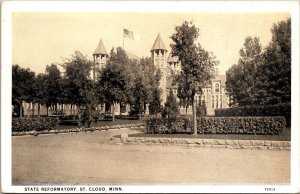 State Reformatory St. Cloud Minnesota Postcard yellow toned