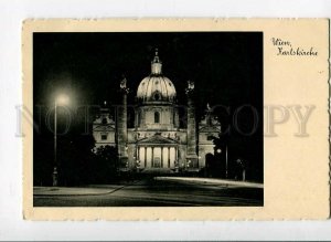 3140850 WIEN Austria VIENNA St. Charles's Church at NIGHT OLD