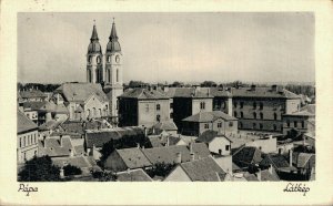 Hungary Pápa látkép Vintage Postcard 08.15