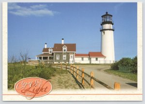 Cape Cod Massachusetts~Cape Cod Truro Light~Continental Postcard