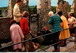 Ireland Co Cork Blarney Castle Kissing The Blarney Stone