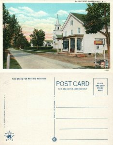 NORTON HILL N.Y. MAIN STREET ANTIQUE POSTCARD