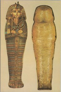 Egypt Postcard - Egyptian King, Miniature Mummiform Coffins  RR19714