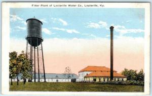 LOUISVILLE, Kentucky KY  Filter Plant of LOUISVILLE WATER COMPANY 1910s Postcard