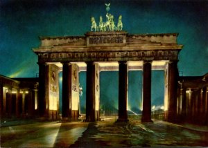 Germany Berlin Brandenburger Tor At Night