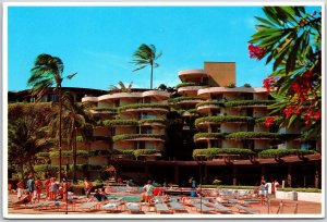 Sheraton Maui Resort Hotel Kaanapali Beach Island Of Maui Hawaii Pool Postcard