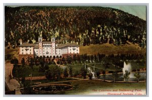 Postcard CO The Colorado And Swimming Pool Glenwood Springs Colorado