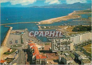 Postcard Modern Saint Cyprien (Pyrenees Orientales) La Cote Vermeille Aerial ...