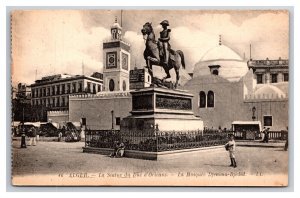Statue of the Duke of Orléans Algiers Algeria  UNP DB Postcard Q25