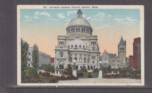 BOSTON, MASS, CHRISTIAN SCIENCE CHURCH, 1920 ppc., unused.