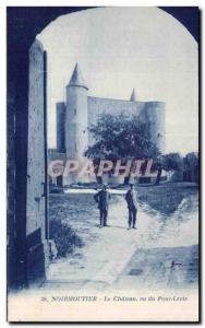 Postcard Old Noirmoutier The castle saw the drawbridge