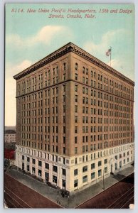 1915 New Union Pacific Headquarters 15th And Dodge Omaha Nebraska NB Postcard