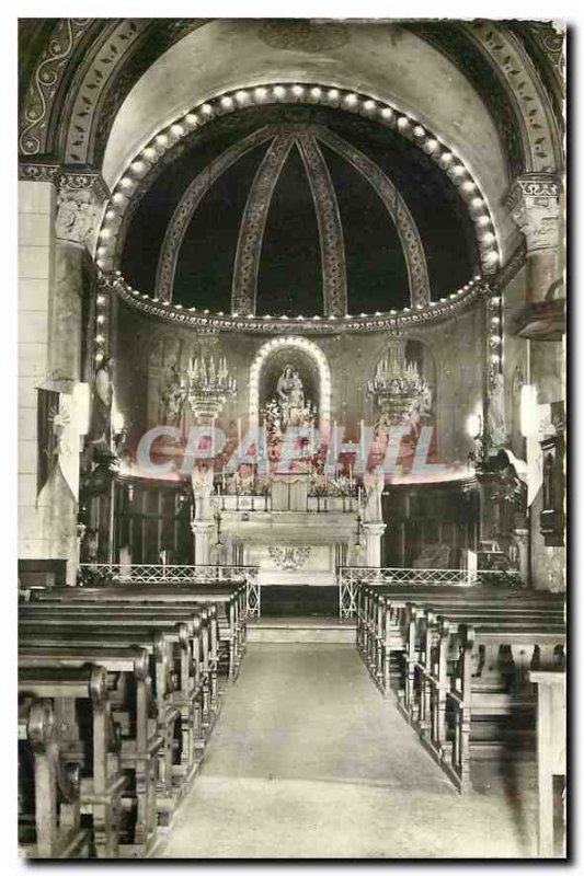 Old Postcard Interior of the Church