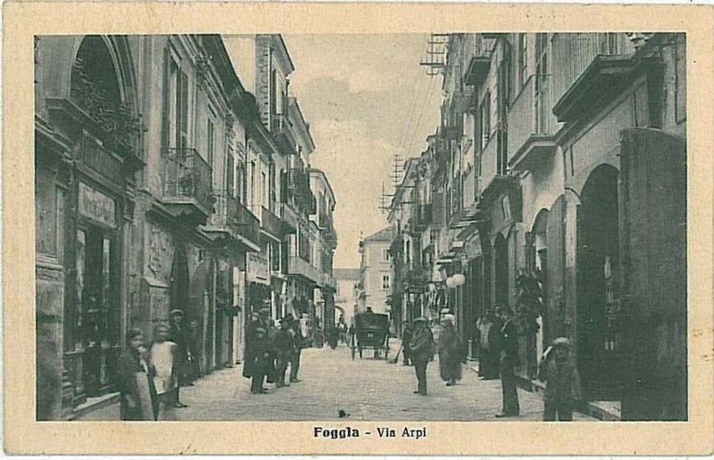 Vintage POSTCARD - FOGGIA Citta' 1918-