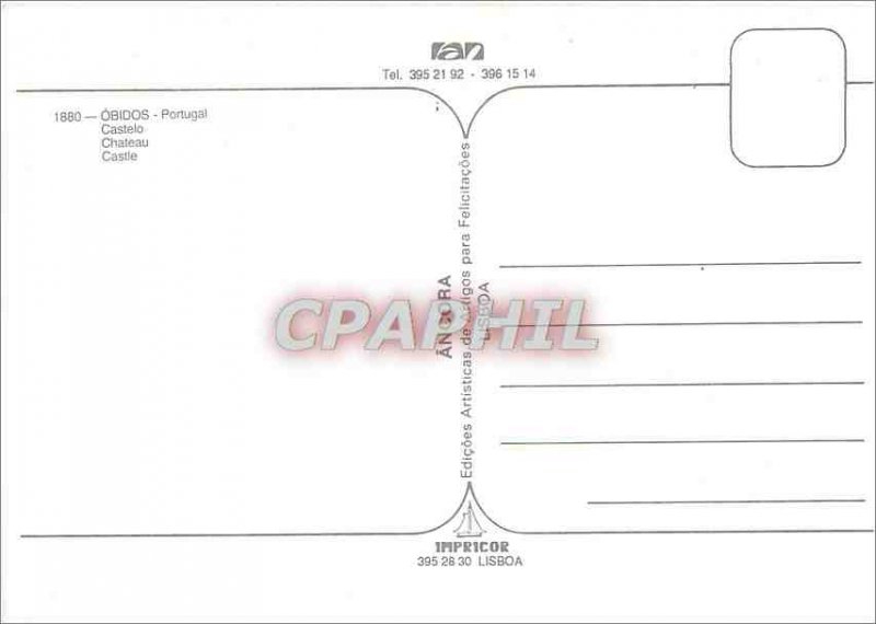 Modern Postcard Portugal Obidos Castle