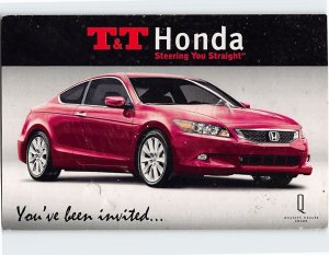 Postcard You've been invited. . ., T&T Honda, Calgary, Canada