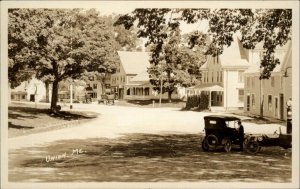 Union ME Street Scene Cars c1920s-30s Real Photo Postcard