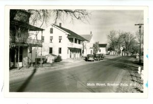 NY - Brasher Falls. Main Street ca 1940   RPPC