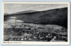 Lower Saxony Germany Postcard Oker Harz with Brocken Glosar c1920's Posted