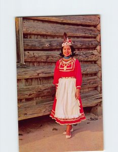 Postcard Choctaw Indian Princess, Choctaw Indian Fair, Philadelphia, Mississippi