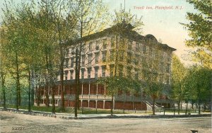 Postcard C-1910 New Jersey Plainfield Truell Inn Souvenir roadside 22-14190