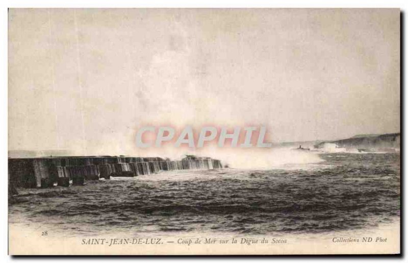 Old Postcard Saint Jean de Luz Favorite Sea Worthy of Socoa