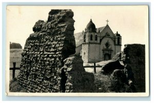c. RPPC San Carlos Mission & Ruins Postcard F65