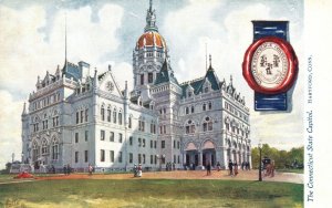Hartford CT-Connecticut, c1910State Capitol Building Structure Vintage Postcard
