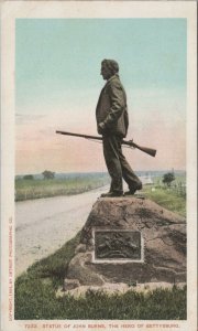 Postcard Statue of John Burns Hero of  Gettysburg PA