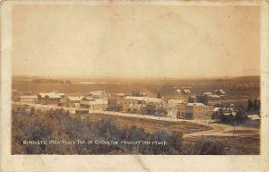 Manhattan MT Birdseye View of Town Buildings RPPC Postcard