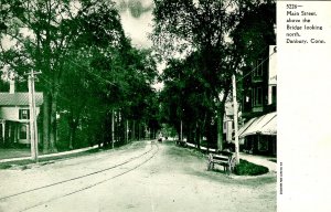 CT - Danbury. Main Street above the Bridge, looking North