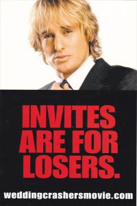 Wedding Crashers Movie Invites Are For Losers