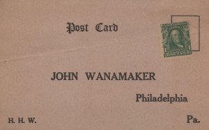 Postcard John Wanamaker Philadelphia PA Historians History World