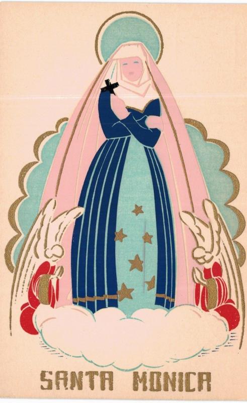 Santa Monica CA Serigraph of Saint Sheehan Dubosclard Near Mint 
