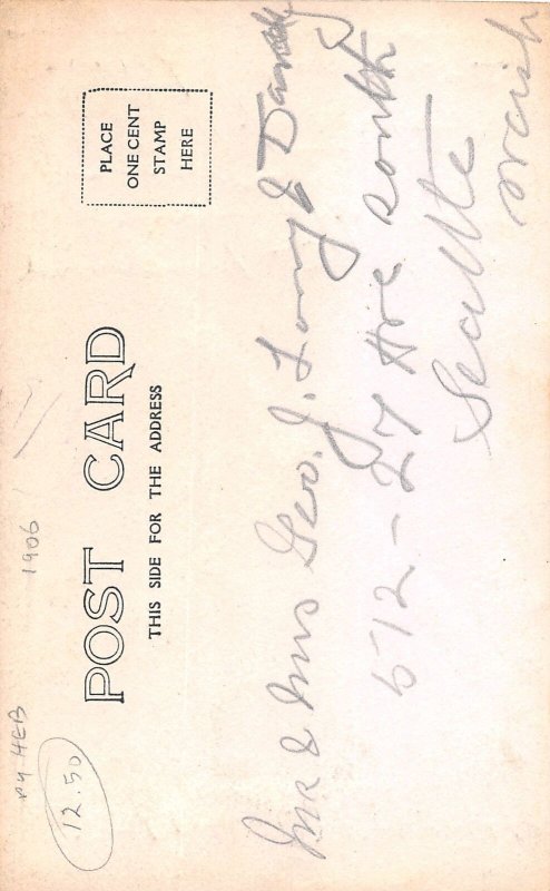 J68/ Juneau Alaska RPPC Postcard c1906 Soda Works City Brewery Building 34