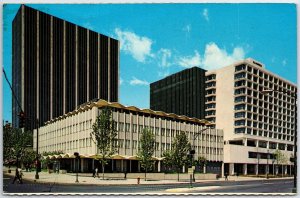 VINTAGE POSTCARD CONSTITUTION PLAZA AT HARTFORD CONNECTICUT 1966